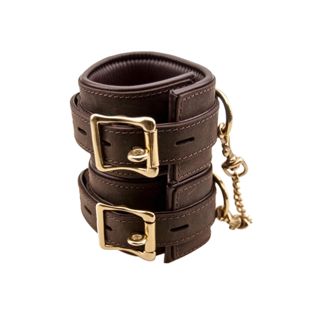 BOUND Nubuck Leather Wrist Restraints 2 BOUND Nubuck Leather Wrist Restraints - Image 2