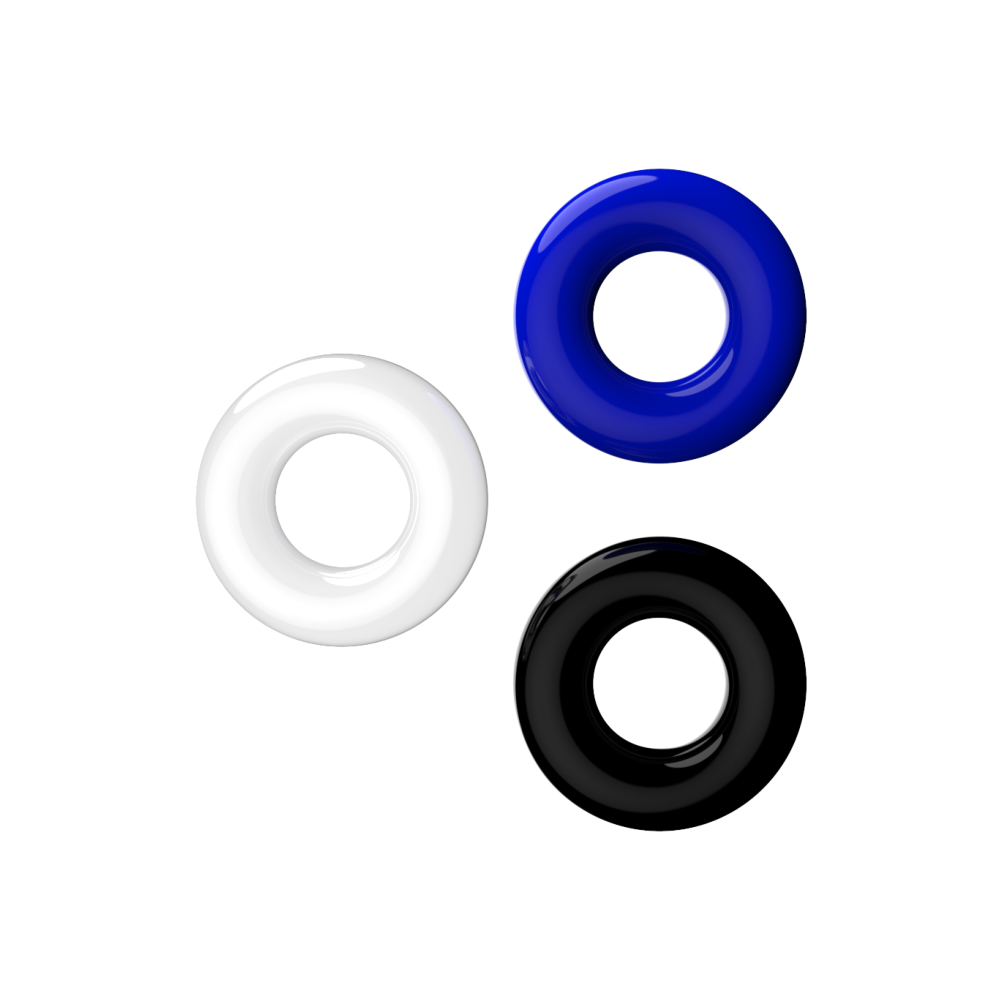 JoyRings Doughnut Cock Rings (3 Pack) 1 JoyRings Doughnut Cock Rings (3 Pack)