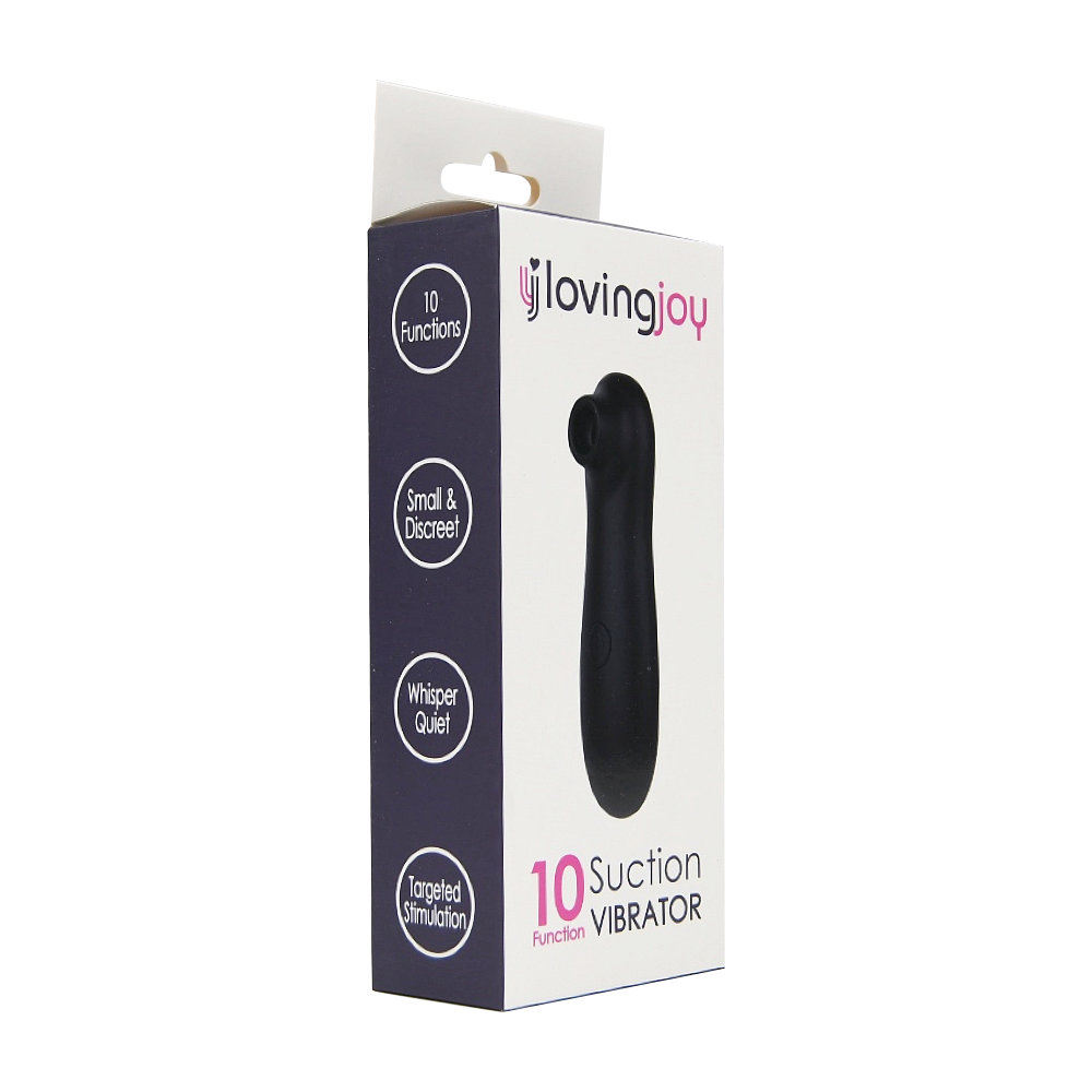Loving Joy 10 Function Clitoral Suction Vibrator Black 6 Loving Joy 10 Function Clitoral Suction Vibrator Black - Image 6