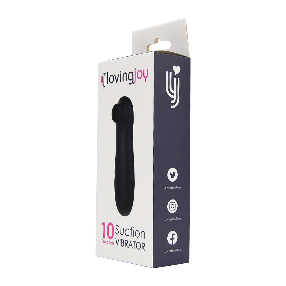 Loving Joy 10 Function Clitoral Suction Vibrator Black 5 Loving Joy 10 Function Clitoral Suction Vibrator Black - Image 5