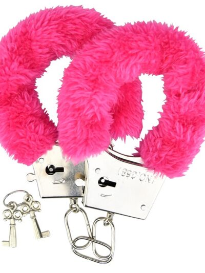 Loving Joy Furry Handcuffs Pink