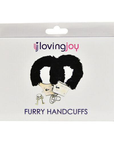 N11714 bound to please furry handcuffs black Pkg 3