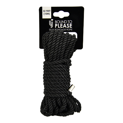 Bound to Please Silky Bondage Rope 10m Black 3 Bound to Please Silky Bondage Rope 10m Black - Image 3