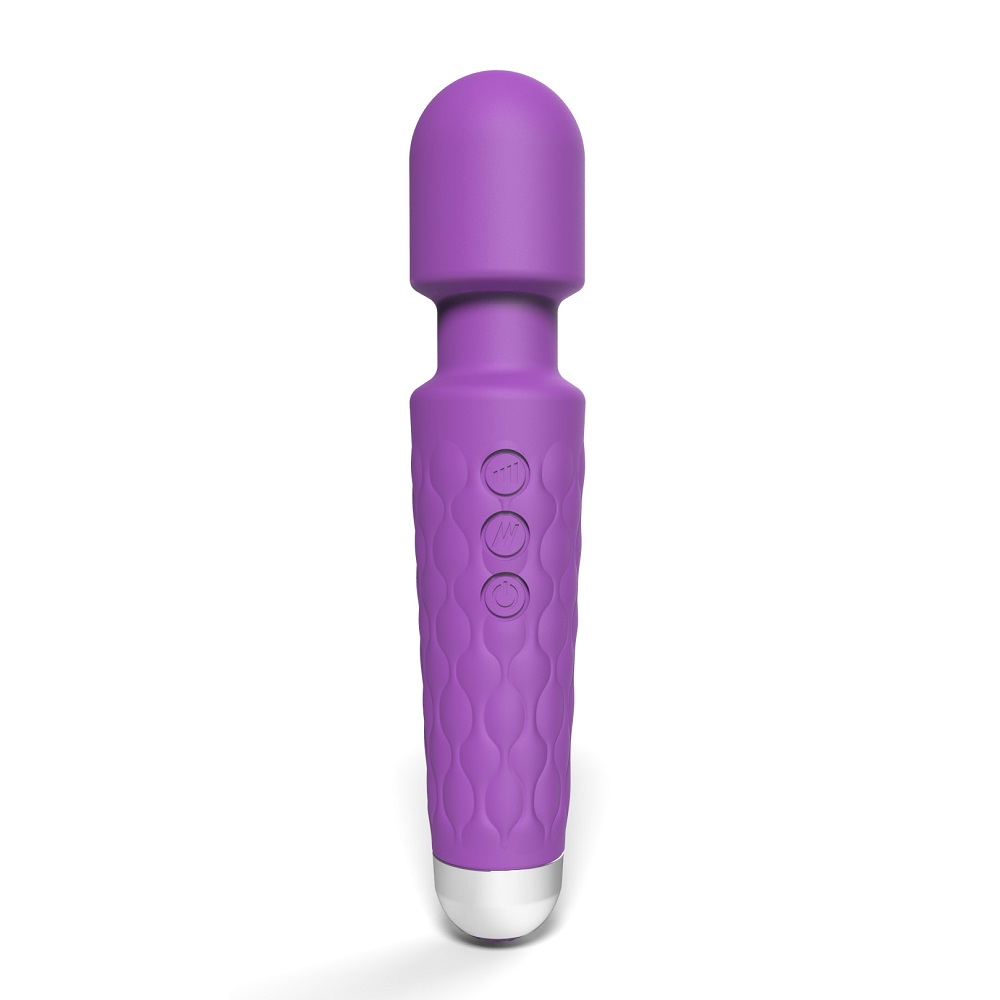 Loving Joy 20 Function Wand Vibrator Purple 1 Loving Joy 20 Function Wand Vibrator Purple