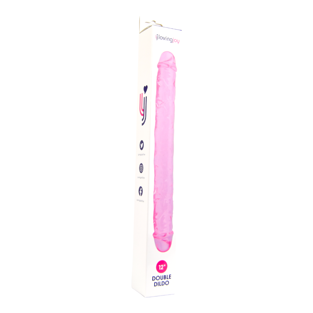 Loving Joy 12 Inch Double Dildo Pink 8 Loving Joy 12 Inch Double Dildo Pink - Image 8