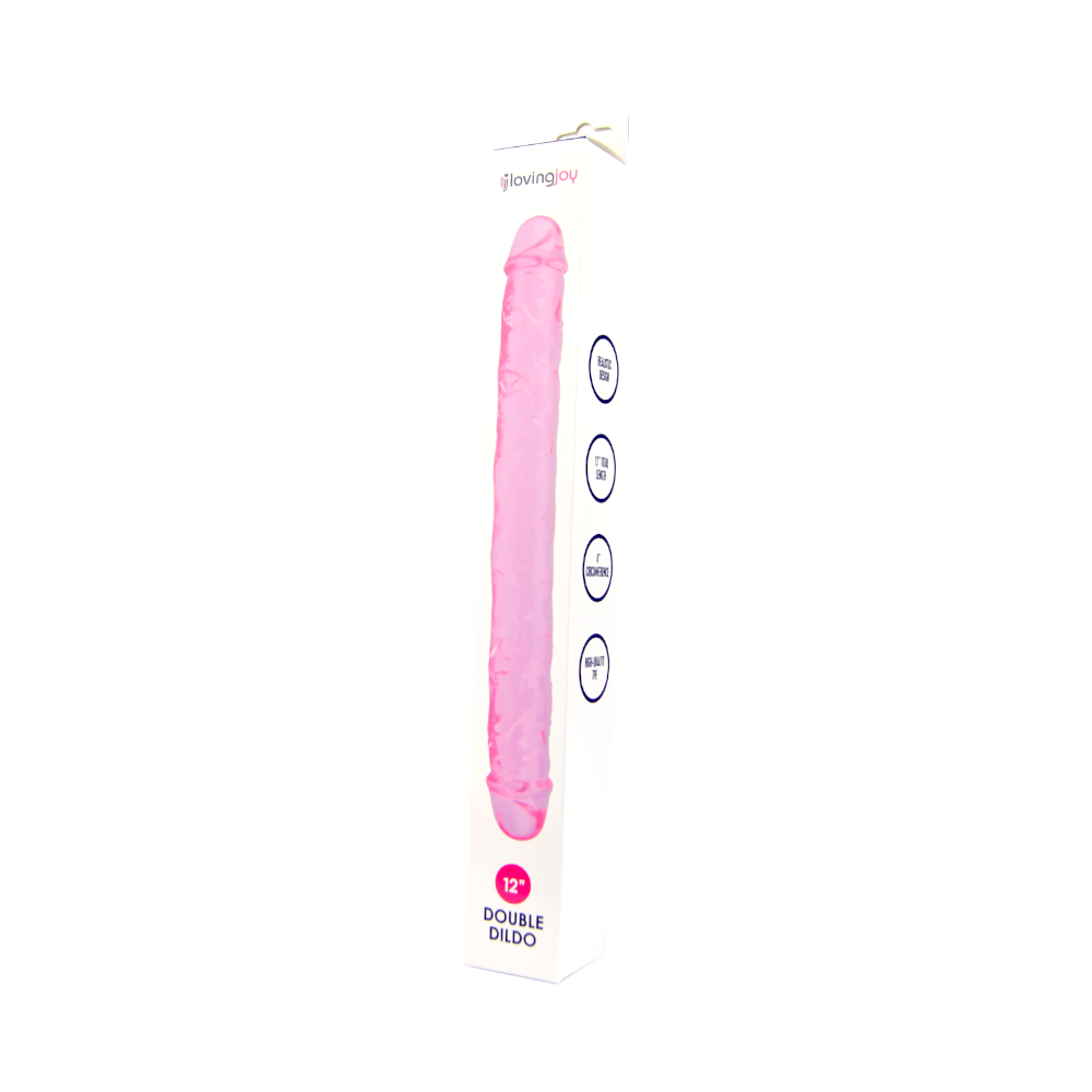 Loving Joy 12 Inch Double Dildo Pink 9 Loving Joy 12 Inch Double Dildo Pink - Image 9