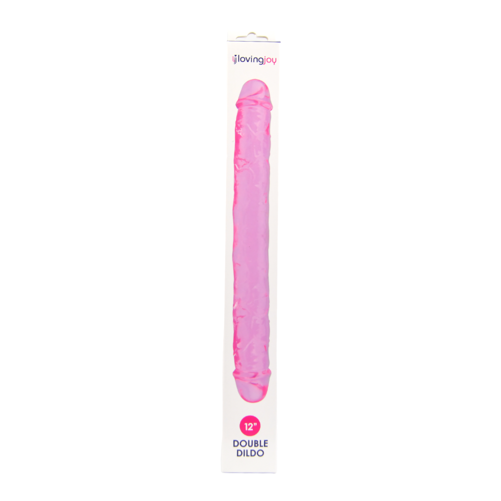 Loving Joy 12 Inch Double Dildo Pink 7 Loving Joy 12 Inch Double Dildo Pink - Image 7