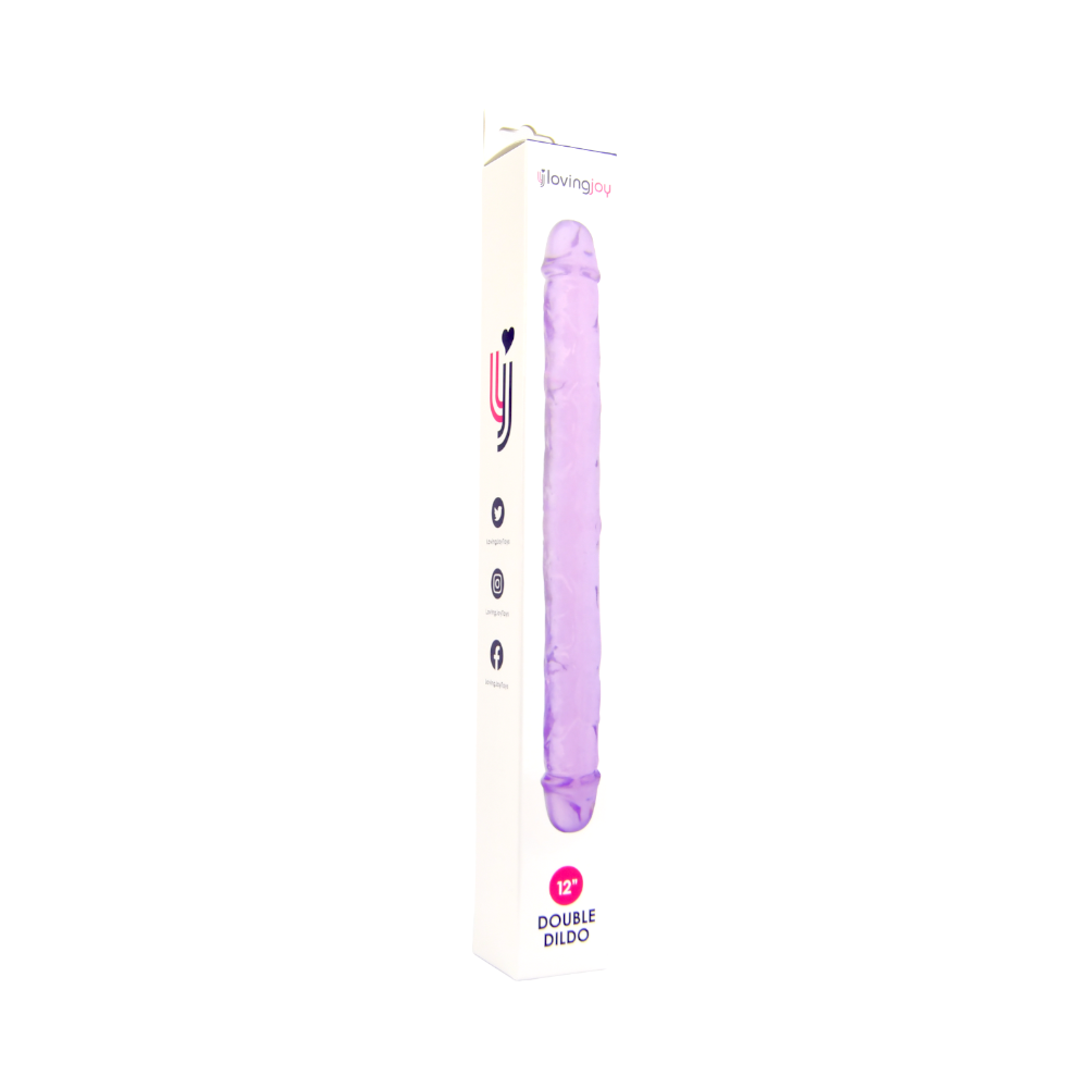 Loving Joy 12 Inch Double Dildo Purple 7 Loving Joy 12 Inch Double Dildo Purple - Image 7