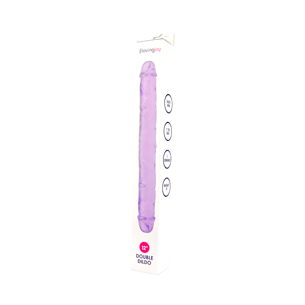 Loving Joy 12 Inch Double Dildo Purple 8 Loving Joy 12 Inch Double Dildo Purple - Image 8