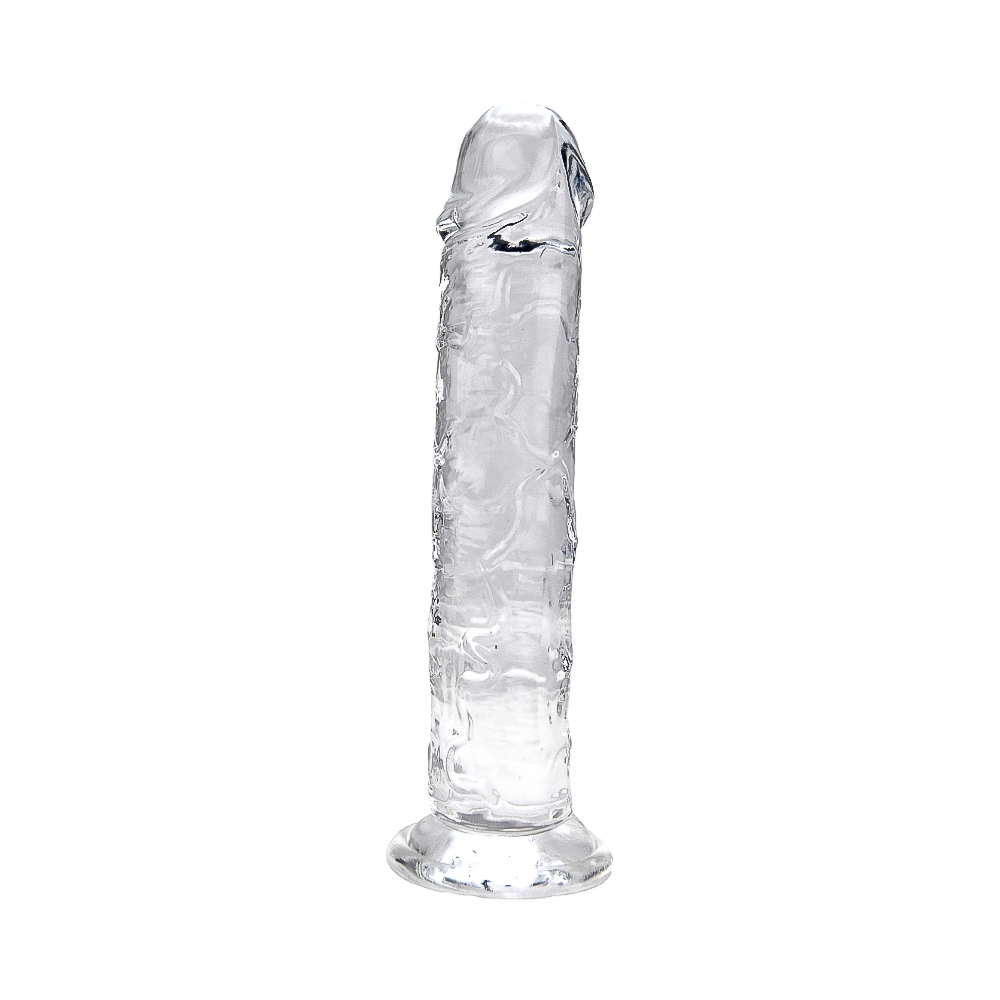 Loving Joy 7.5 Inch Suction Cup Dildo Clear 3 Loving Joy 7.5 Inch Suction Cup Dildo Clear - Image 3