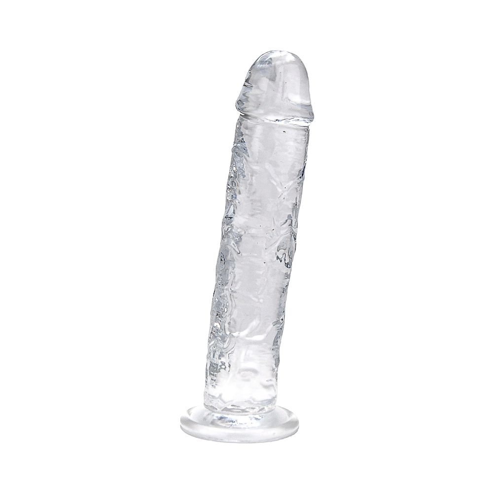 Loving Joy 8.5 Inch Suction Cup Dildo Clear 4 Loving Joy 8.5 Inch Suction Cup Dildo Clear - Image 4