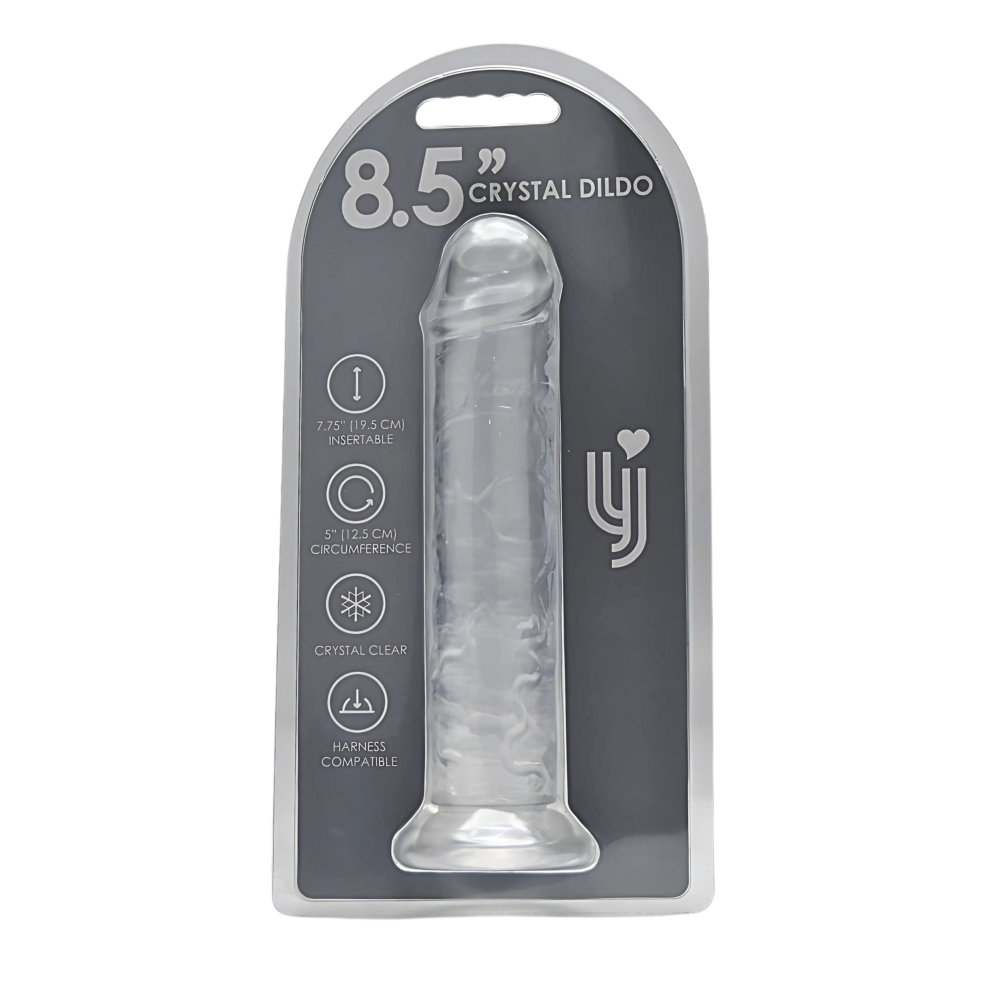 Loving Joy 8.5 Inch Suction Cup Dildo Clear 5 Loving Joy 8.5 Inch Suction Cup Dildo Clear - Image 5