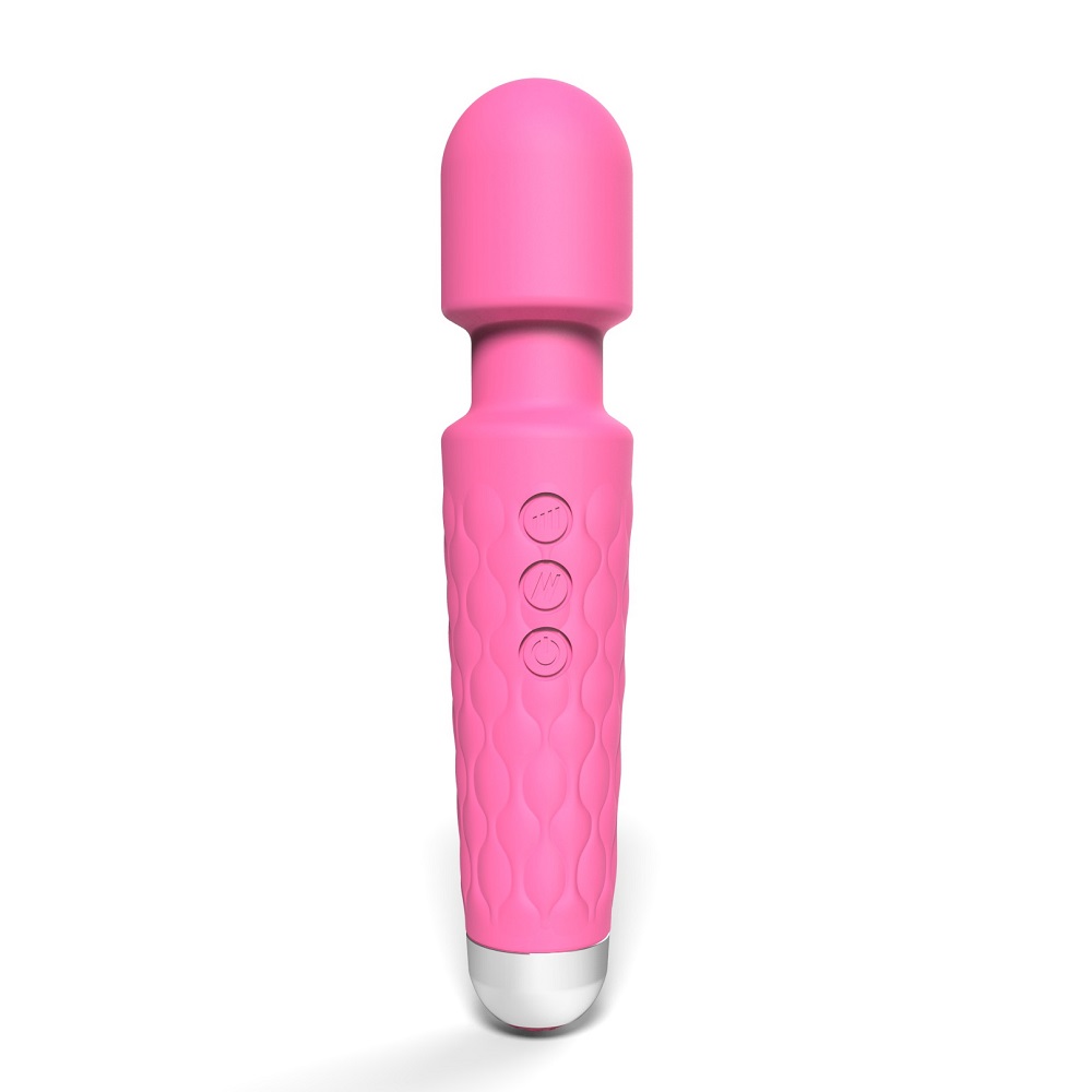 Loving Joy 20 Function Wand Vibrator Pink 1 Loving Joy 20 Function Wand Vibrator Pink