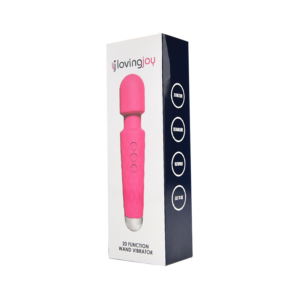 Loving Joy 20 Function Wand Vibrator Pink 7 Loving Joy 20 Function Wand Vibrator Pink - Image 7