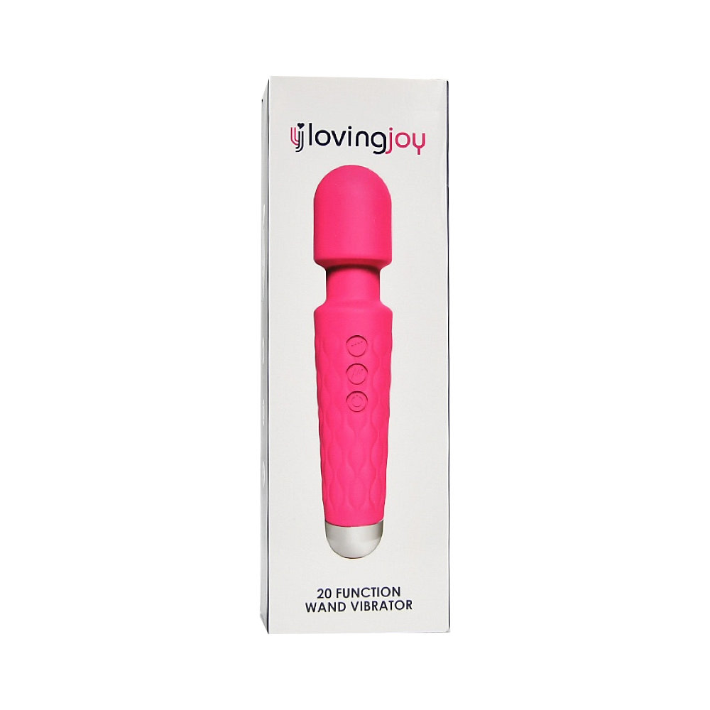 Loving Joy 20 Function Wand Vibrator Pink 5 Loving Joy 20 Function Wand Vibrator Pink - Image 5