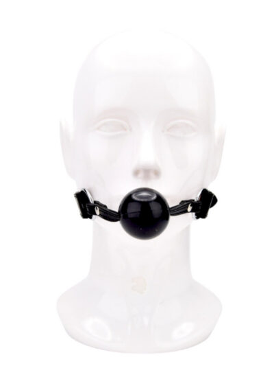 N12271 bound leather solid ball gag 5 1