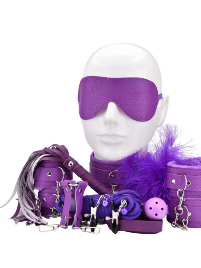 Bound to Play Bondage Kit Purple (11 Piece)