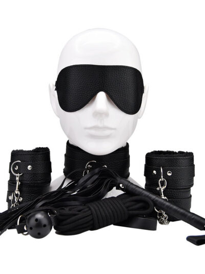 Bound to Play Beginner's Bondage Kit Black (8 Piece)