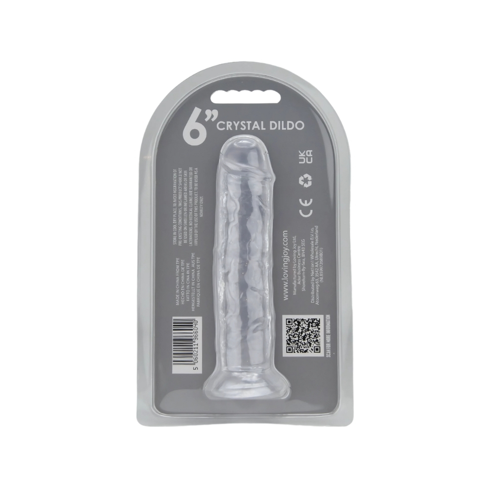 Loving Joy 6 Inch Suction Cup Dildo Clear 6 Loving Joy 6 Inch Suction Cup Dildo Clear - Image 6