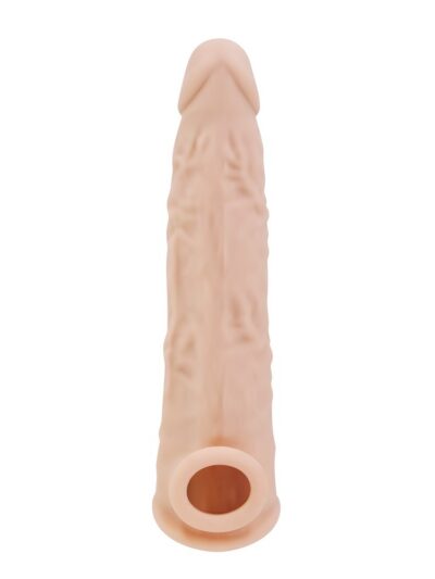 N12369 rev sleeves 8 5 inch realistic silicone penis extension sleeve 2 3