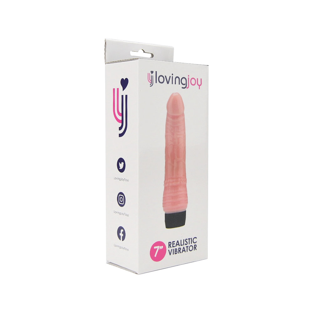 Loving Joy 7 inch Realistic Vibrator Vanilla 6 Loving Joy 7 inch Realistic Vibrator Vanilla - Image 6