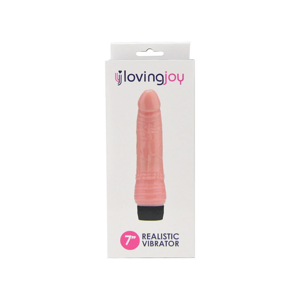Loving Joy 7 inch Realistic Vibrator Vanilla 5 Loving Joy 7 inch Realistic Vibrator Vanilla - Image 5