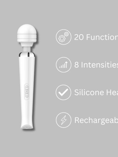 N12459 loving joy rechargeable magic wand vibrator white faq 1 3
