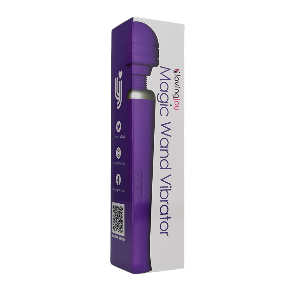 Loving Joy Rechargeable Magic Wand Vibrator Purple 6 Loving Joy Rechargeable Magic Wand Vibrator Purple - Image 6