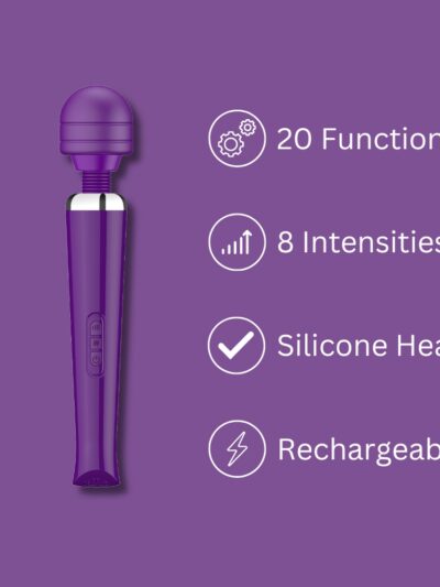 N12460 loving joy rechargeable magic wand vibrator purple faq 1 4