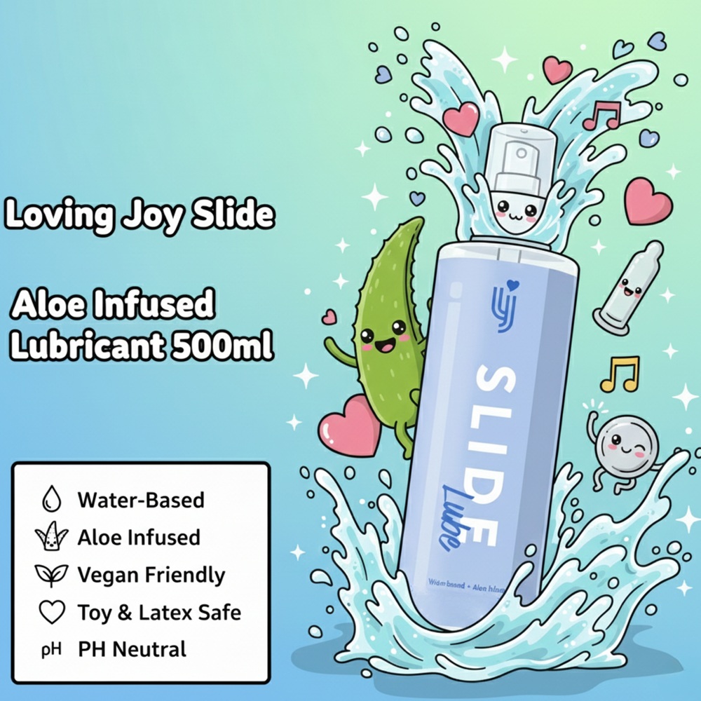 Loving Joy Slide Water-Based Lubricant 500ml 9 Loving Joy Slide Water-Based Lubricant 500ml - Image 9