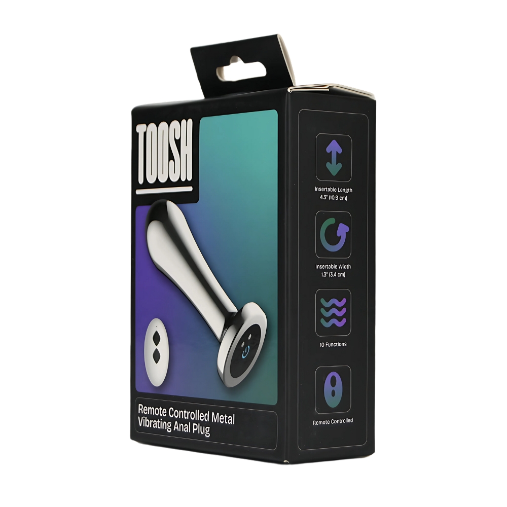 Toosh Remote Controlled Metal Vibrating Anal Plug 8 Toosh Remote Controlled Metal Vibrating Anal Plug - Image 8