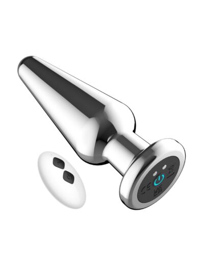 N12787 toosh remote controlled metal vibrating butt plug 4 3