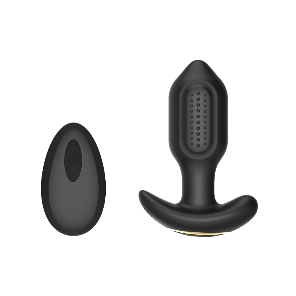 Toosh Remote Controlled Silicone Vibrating Butt Plug 1 Toosh Remote Controlled Silicone Vibrating Butt Plug