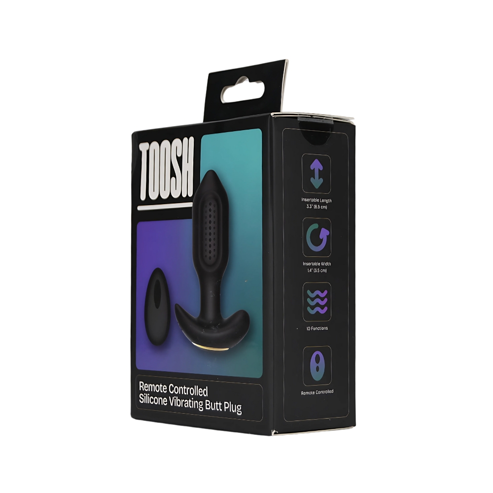 Toosh Remote Controlled Silicone Vibrating Butt Plug 9 Toosh Remote Controlled Silicone Vibrating Butt Plug - Image 9
