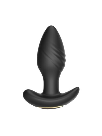 N12804 toosh remote controlled silicone rotating and vibrating butt plug 2 3