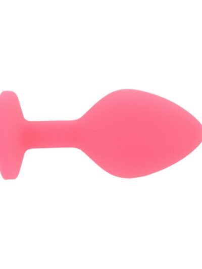 N12806 toosh pink silicone butt plug medium 1 4