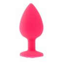 Toosh Pink Silicone Butt Plug Large