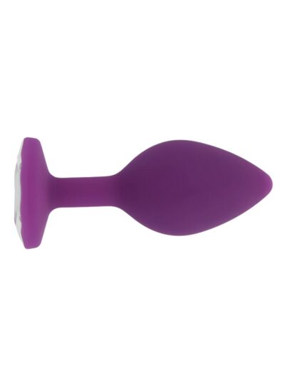 N12808 toosh purple silicone butt plug small 1 4