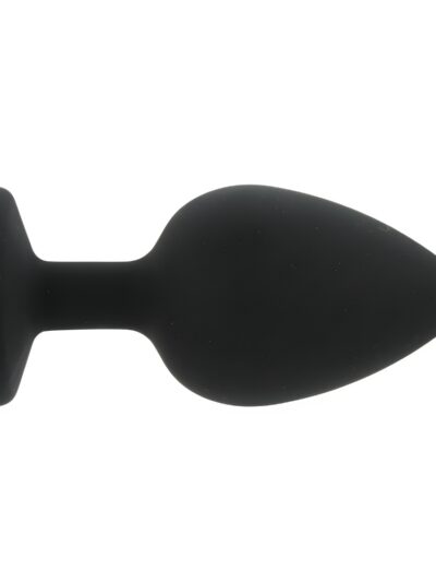 N12813 toosh black silicone butt plug large 1 4