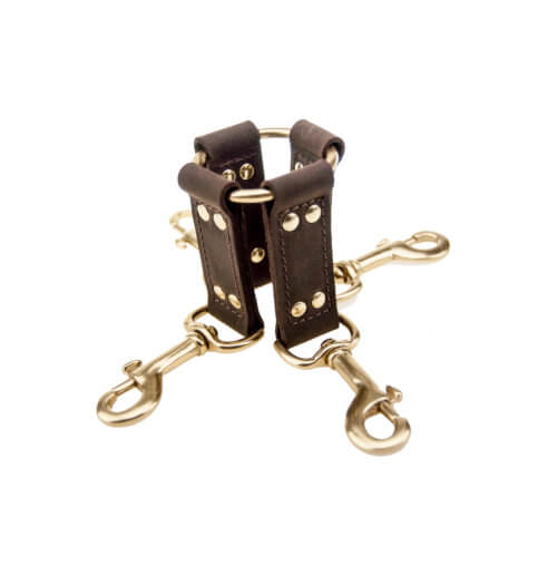 BOUND Nubuck Leather 4 Way Hog Tie 2 BOUND Nubuck Leather 4 Way Hog Tie - Image 2
