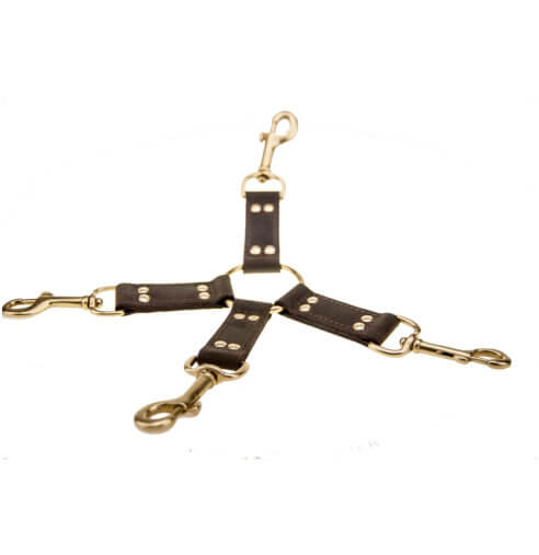 BOUND Nubuck Leather 4 Way Hog Tie 3 BOUND Nubuck Leather 4 Way Hog Tie - Image 3