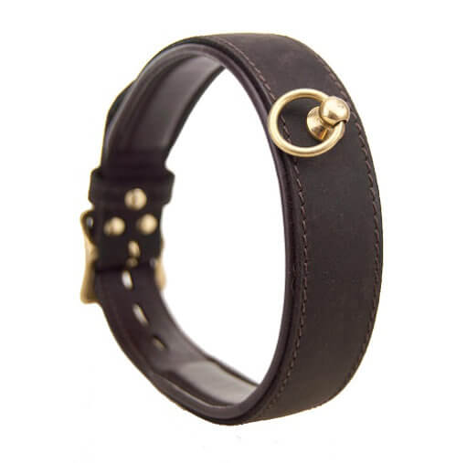 BOUND Nubuck Leather Choker with 'O' Ring 4 BOUND Nubuck Leather Choker with 'O' Ring - Image 4