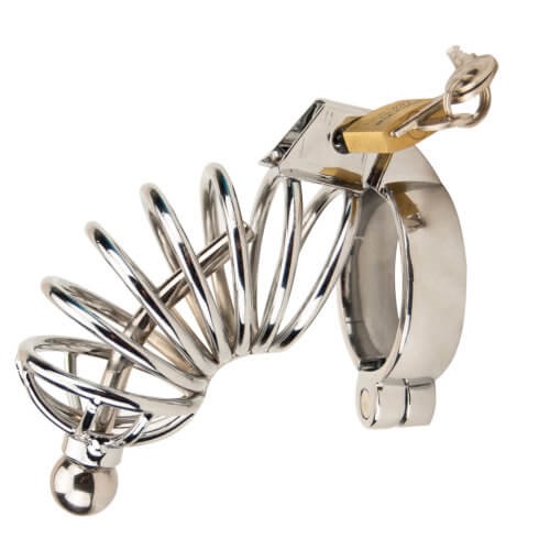 Impound Corkscrew Male Chastity Device with Penis Plug 3 Impound Corkscrew Male Chastity Device with Penis Plug - Image 3