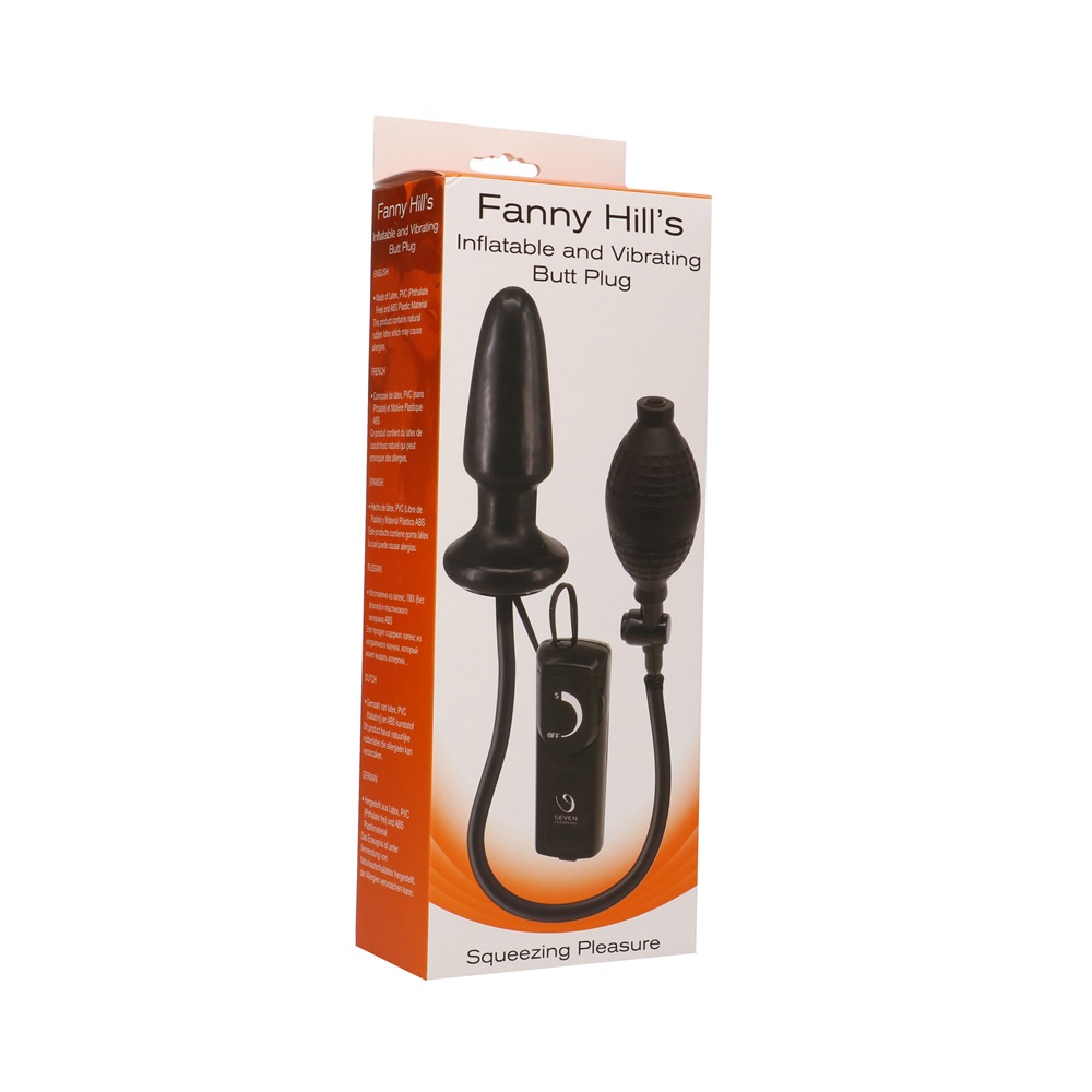 Inflatable Vibrating Butt Plug Black 2 Inflatable Vibrating Butt Plug Black - Image 2