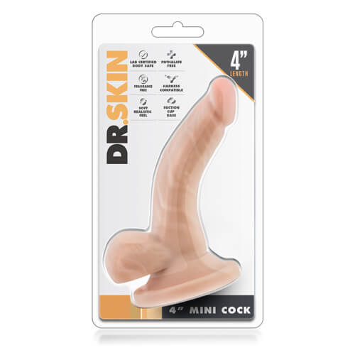 Realistic 4 Inch Suction Base Cock with Balls 2 Realistic 4 Inch Suction Base Cock with Balls - Image 2