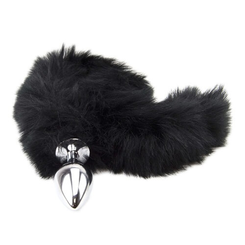 Furry Fantasy Black Panther Tail Butt Plug 5 Furry Fantasy Black Panther Tail Butt Plug - Image 5