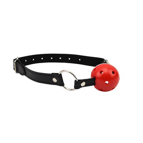 Bound to Please Breathable Ball Gag Red 2 Bound to Please Breathable Ball Gag Red - Image 2