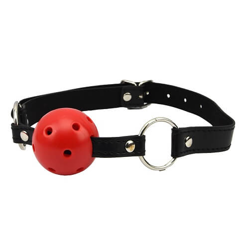 Bound to Please Breathable Ball Gag Red 4 Bound to Please Breathable Ball Gag Red - Image 4