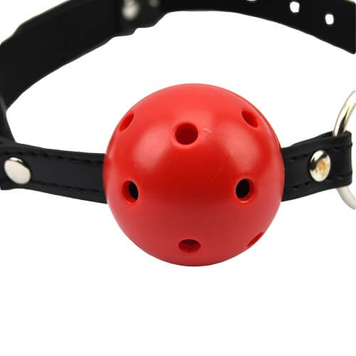 Bound to Please Breathable Ball Gag Red 5 Bound to Please Breathable Ball Gag Red - Image 5