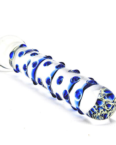 n11034 spectrum nubby textured glass dildo 3 wr 2